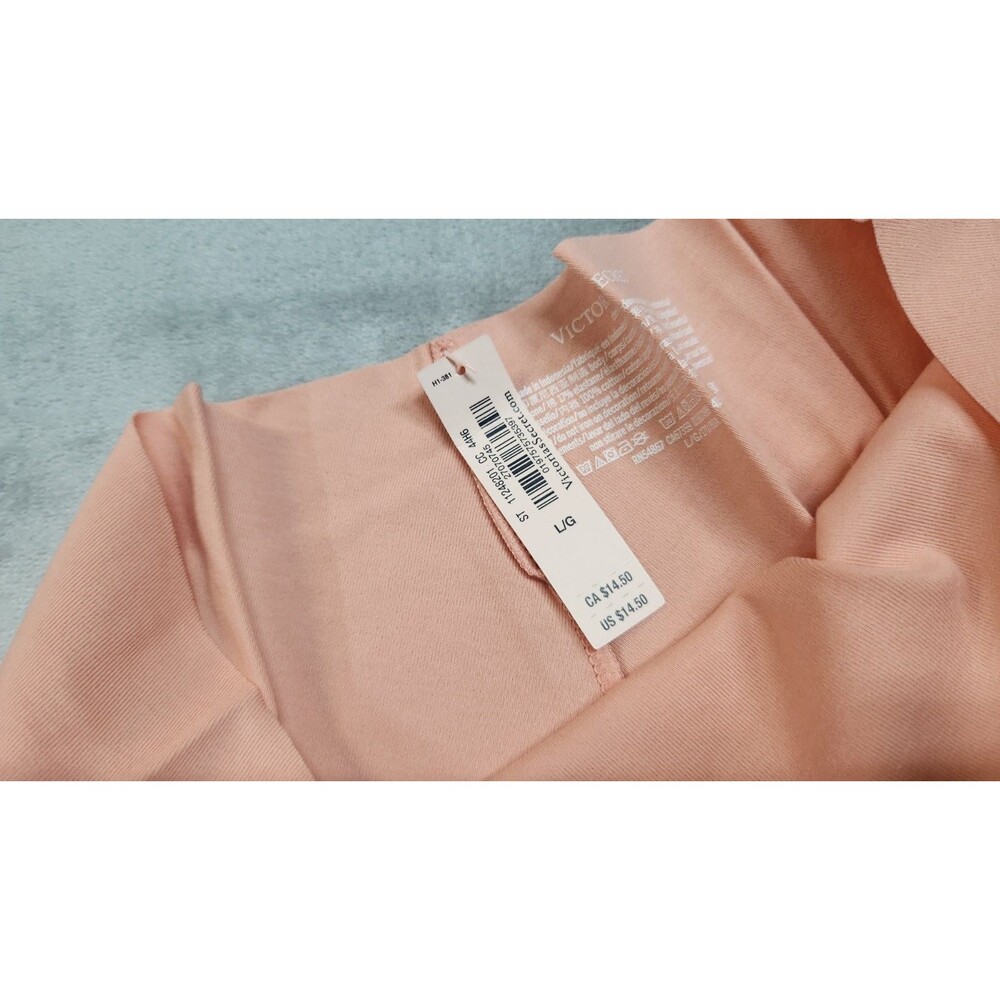 Victoria's Secret XL Peach Beige 2 Pack‎ NWT No-Show Cotton Cheeky Panties Logo